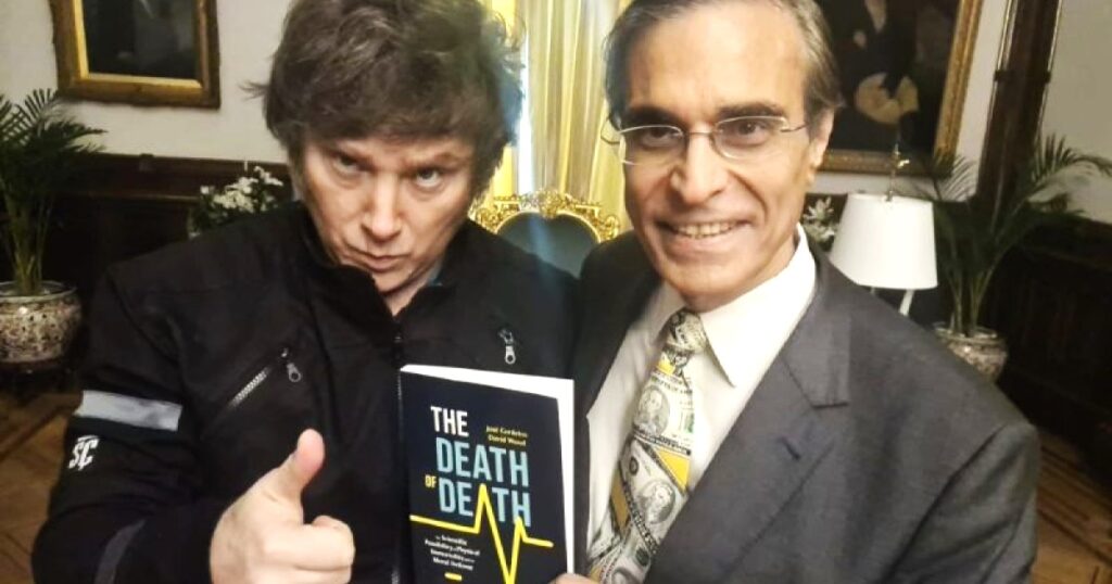 José Luis Cordeiro, el pseudocientífico que promete la vida eterna seduce al presidente argentino Milei