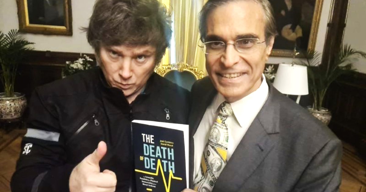 José Luis Cordeiro, el pseudocientífico que promete la vida eterna seduce al presidente argentino Milei